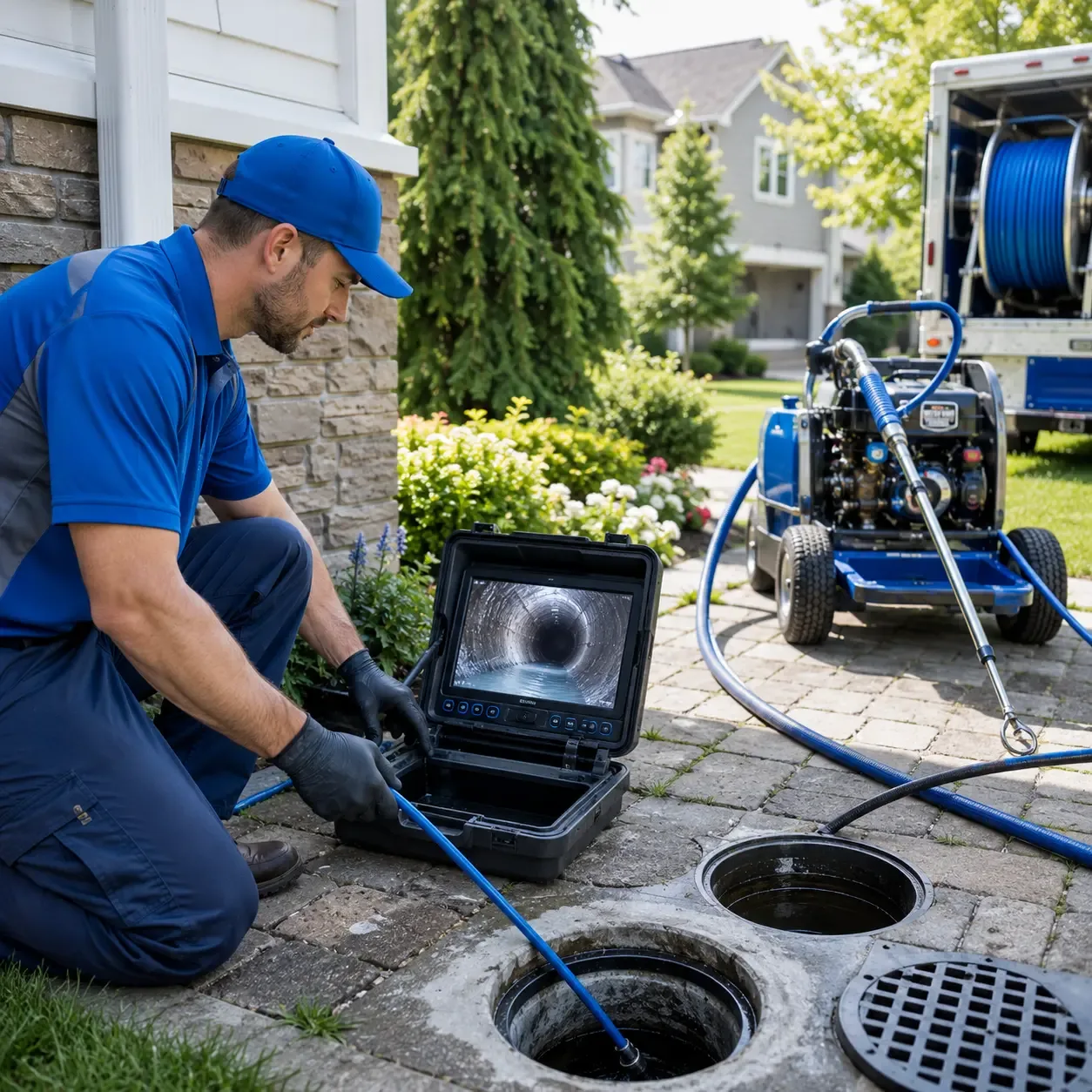 Outdoor drain cleaning professionals serving Freedom, NY